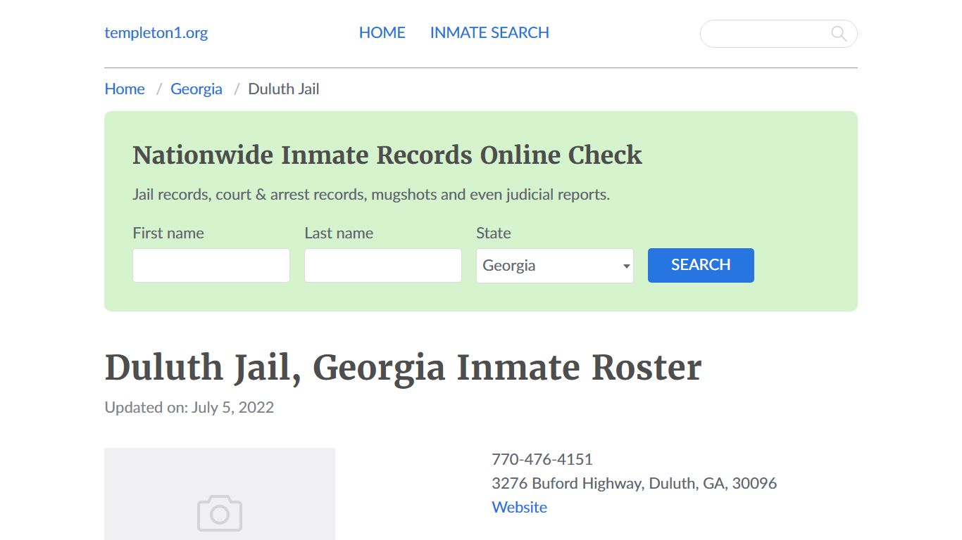 Duluth Jail, Georgia Inmate Roster - templeton1.org